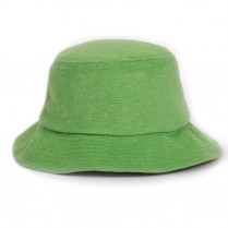 Big Size (62-66cm) Green Terry Towelling Hat (cotton & polyester w/adjustable band)